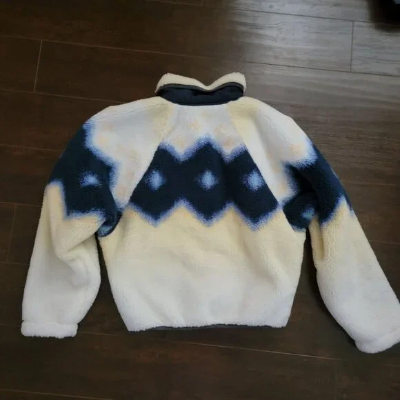 Free People Hit The Slopes Fleece Jacket Womens XS Soft Glow Sun Casual Boho - Picture 2 of 6